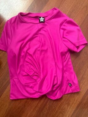 Wild Fable Girls' Hot Pink Short Sleeve Tee